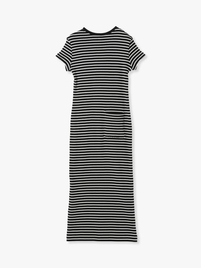 Striped Rib Dress 詳細画像 ivory 1