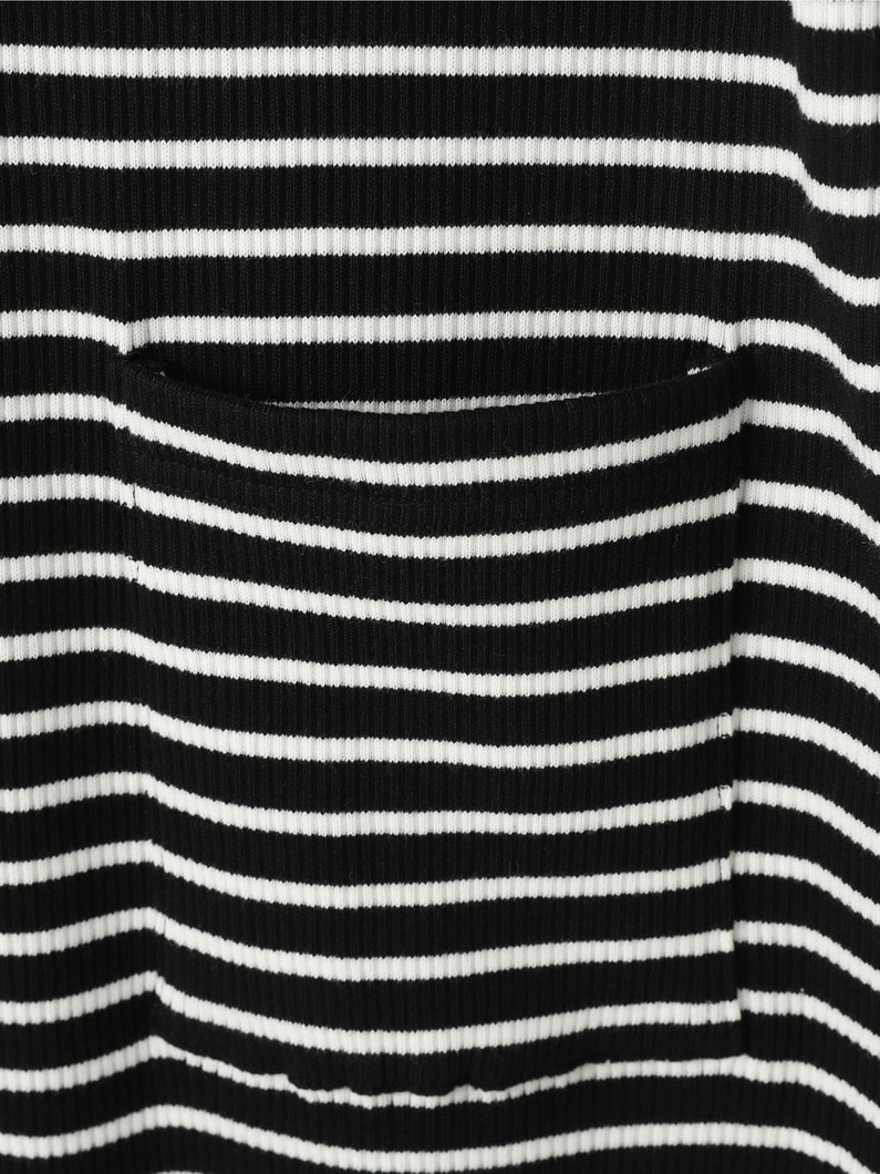 Striped Rib Dress 詳細画像 ivory 3