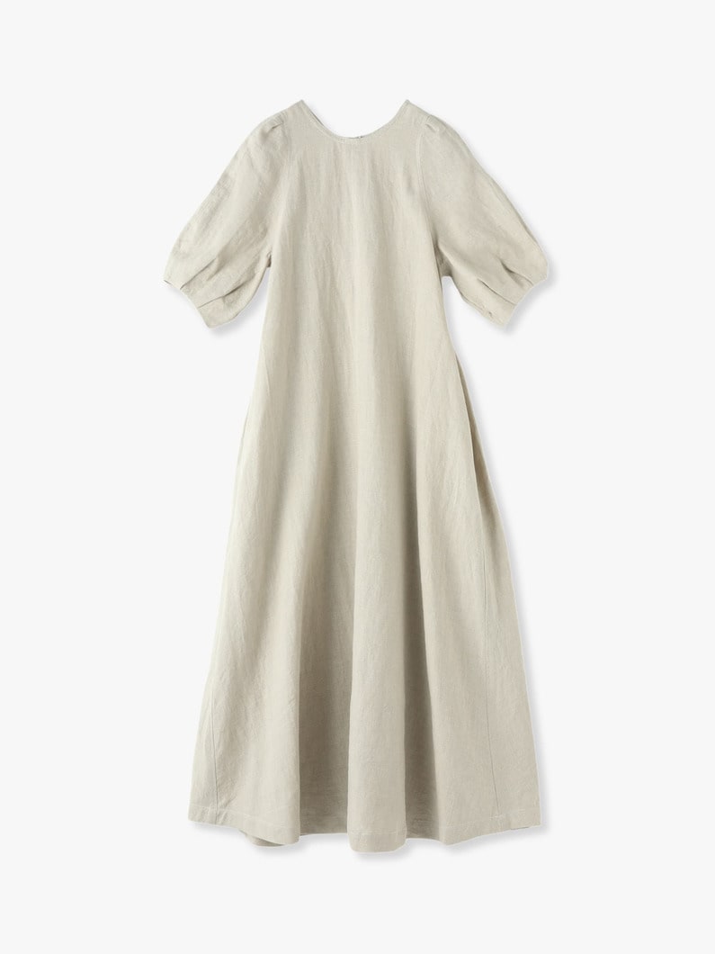 Flare Linen Dress 詳細画像 beige 3