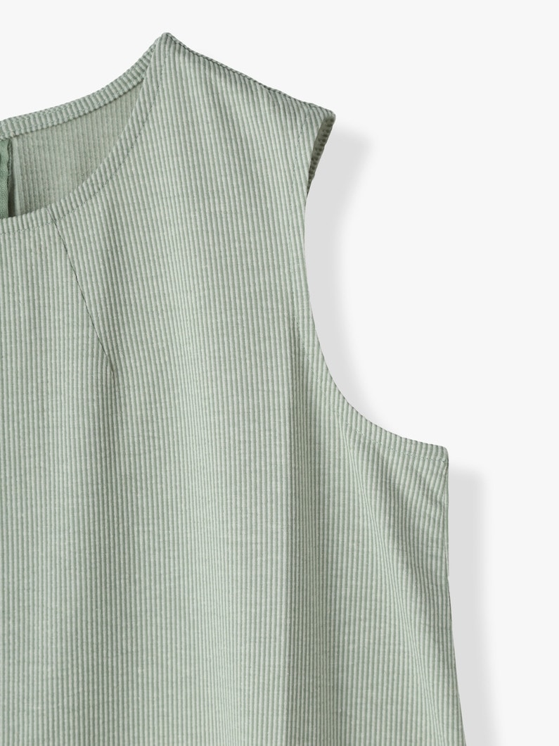 Striped Sleeveless Dress 詳細画像 green 2