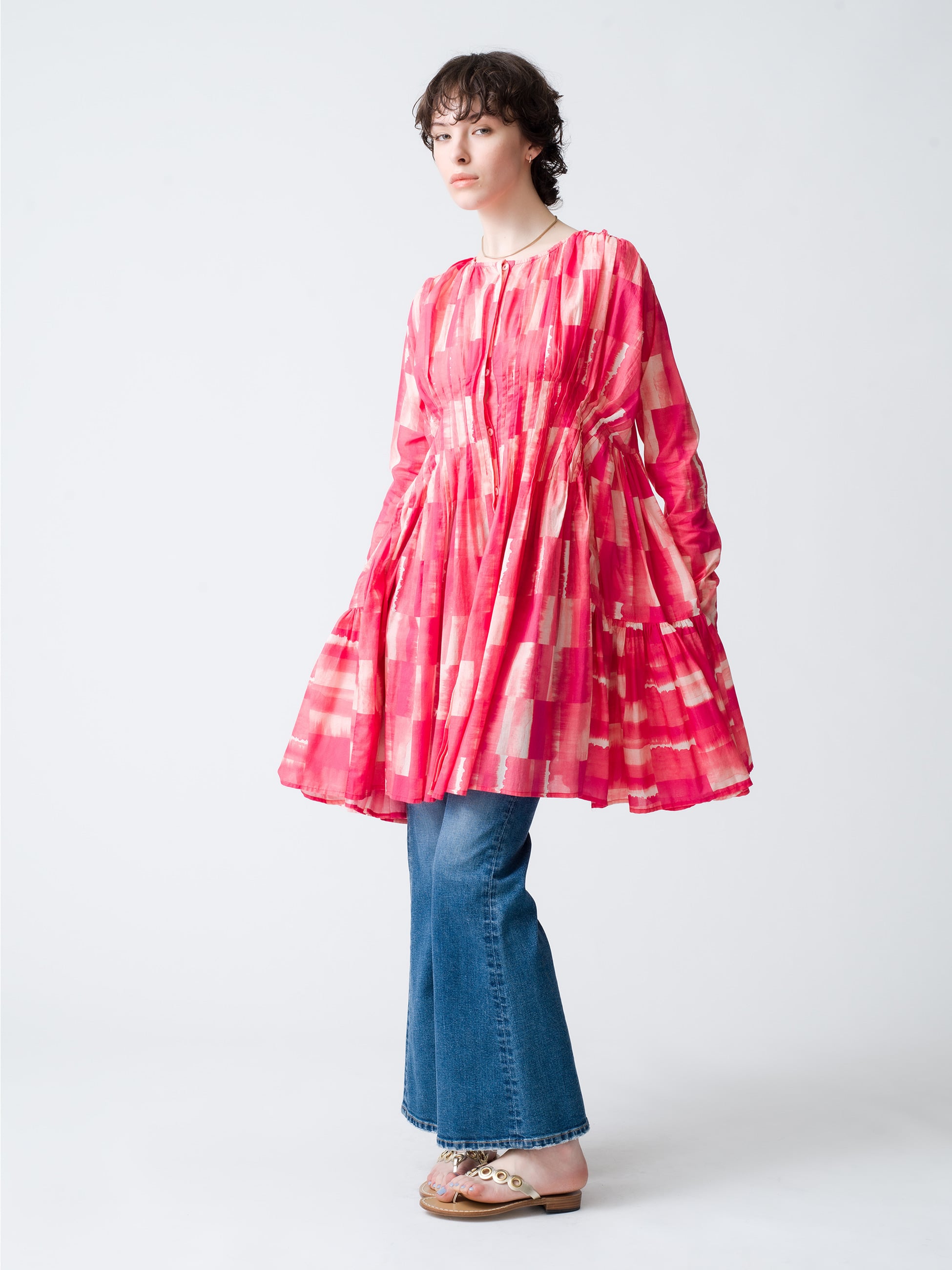 Martel Pleated Print Dress｜Merlette(マーレット)｜Ron Herman