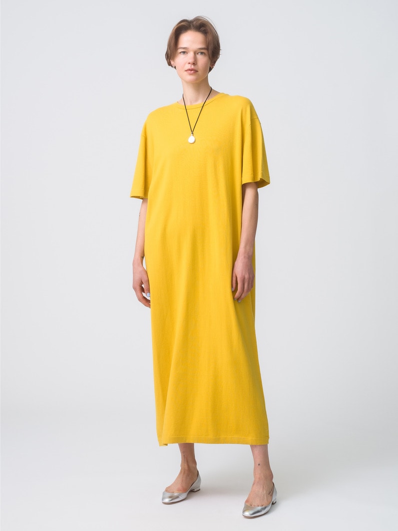 Kris Cotton Cashmere Dress 詳細画像 yellow