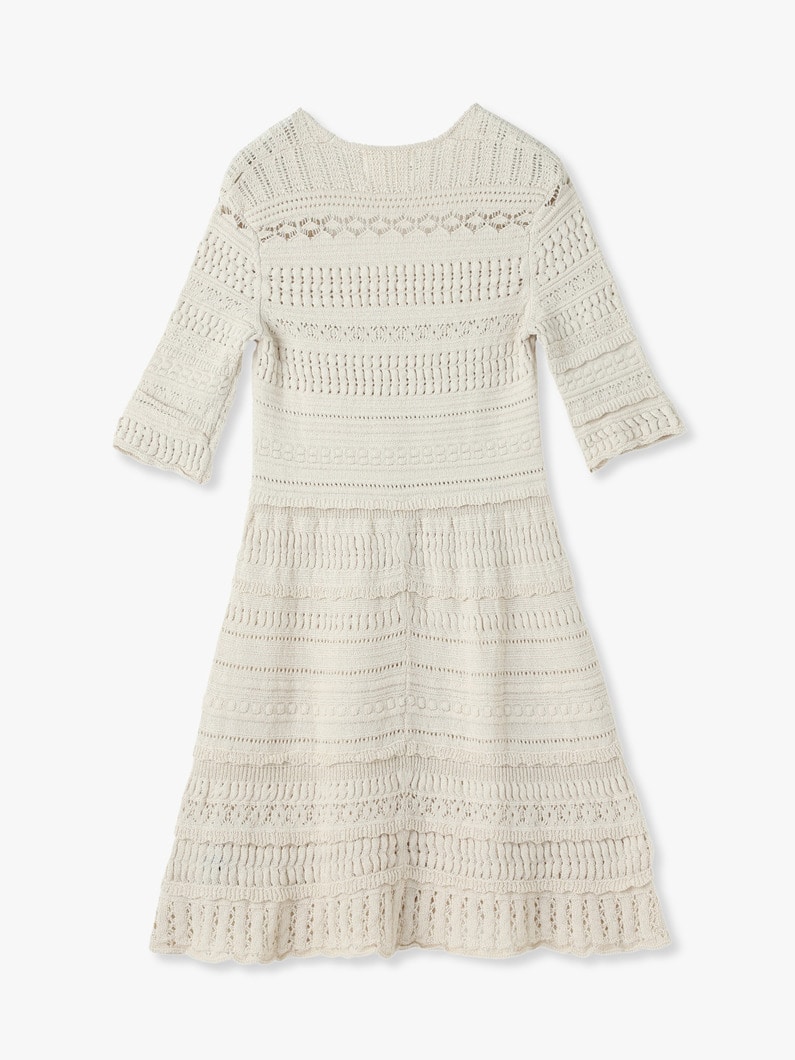 Jumi Crochet Mini Dress 詳細画像 ivory 1