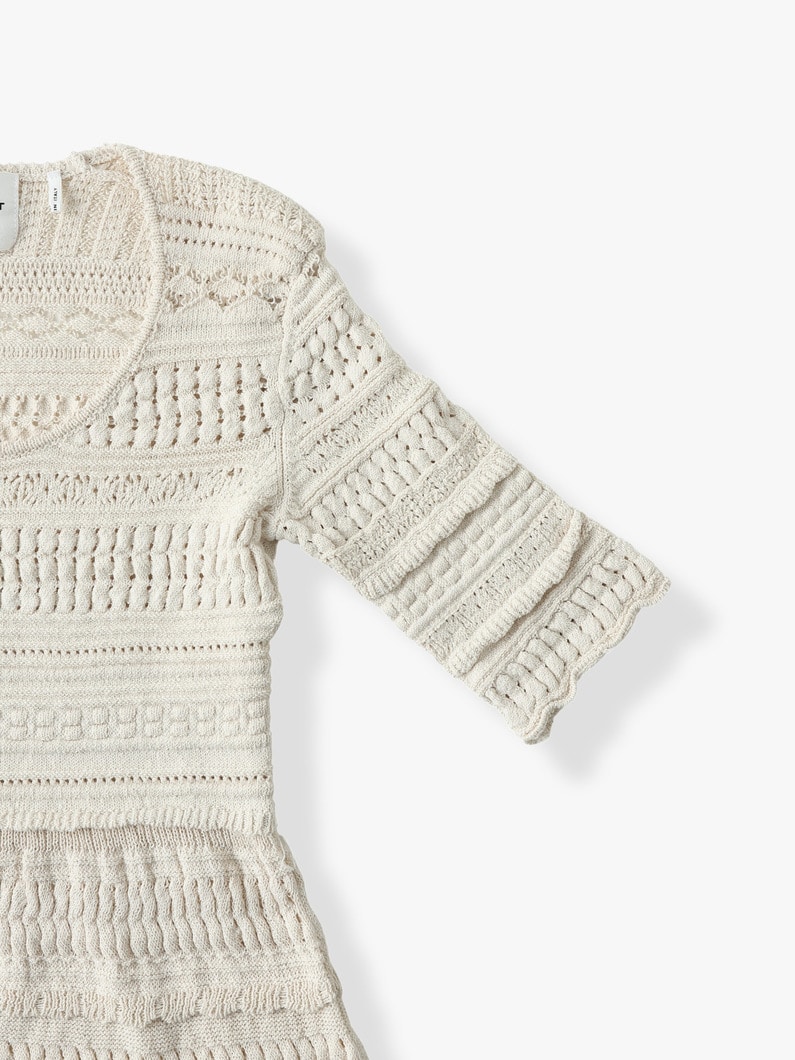 Jumi Crochet Mini Dress 詳細画像 ivory 2