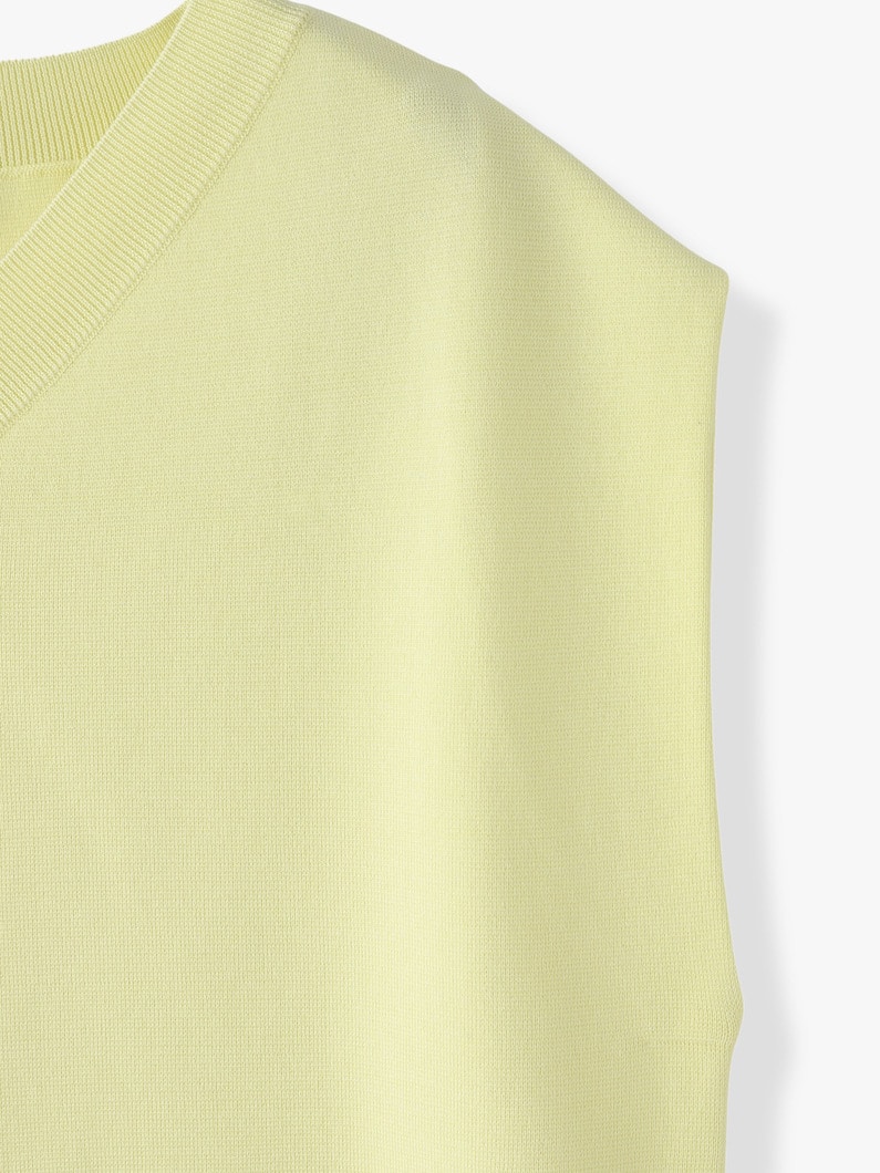 Cotton Silk Sleeveless Dress (light yellow) 詳細画像 light yellow 2