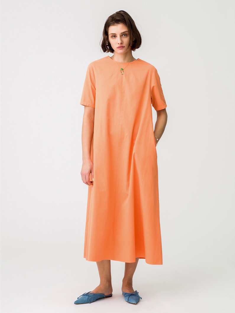 Flat Jacquard Dress 詳細画像 orange 1