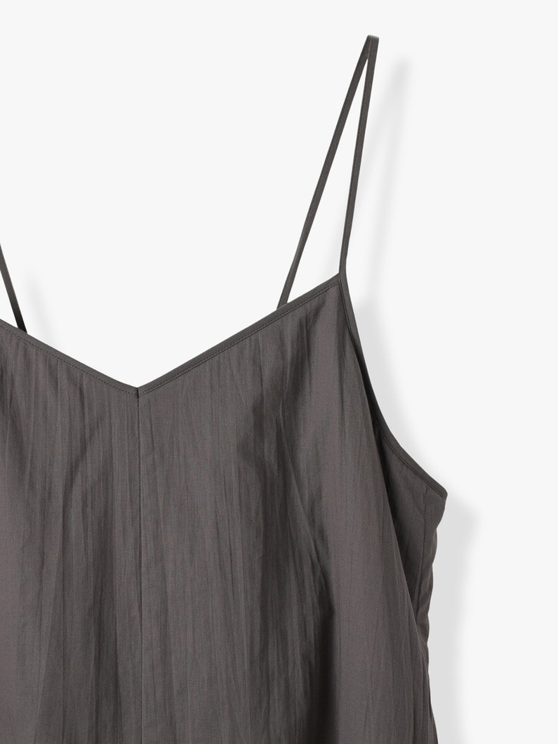 Wrinkles Cotton Camisole Dress 詳細画像 charcoal gray 2