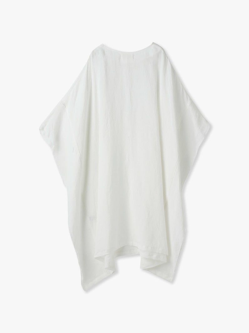 Linen Caftan Dress 詳細画像 white 1