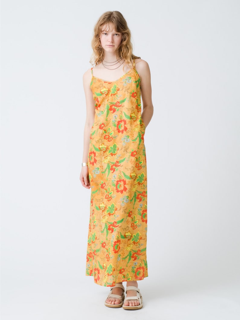 Printed Camisole Dress 詳細画像 yellow 1