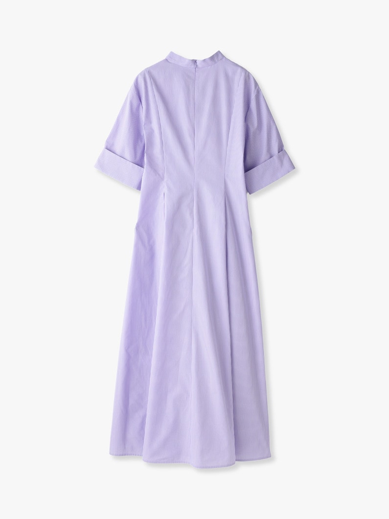 Color Striped Shirt Dress 詳細画像 light purple 1