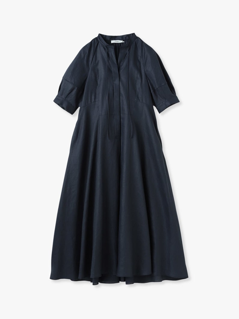 Clear Linen Dress 詳細画像 navy 4