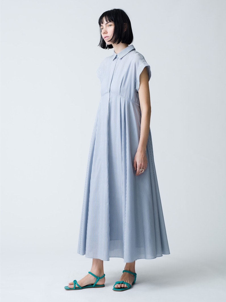 Light Cotton Silk Dress 詳細画像 blue 2