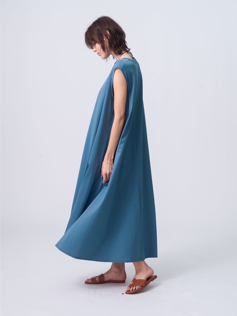 Suvin 60/2 Sleeveless Dress 詳細画像 blue gray 2