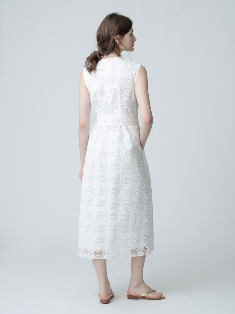 Cotton Embroidery Lace Dress 詳細画像 white 2