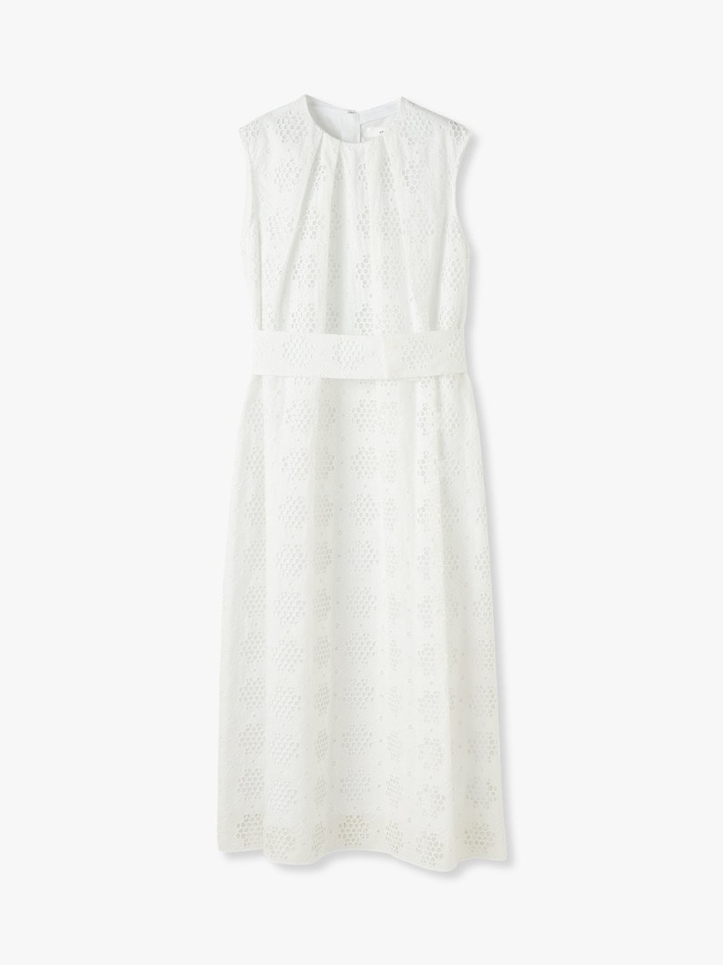 Cotton Embroidery Lace Dress 詳細画像 white 3
