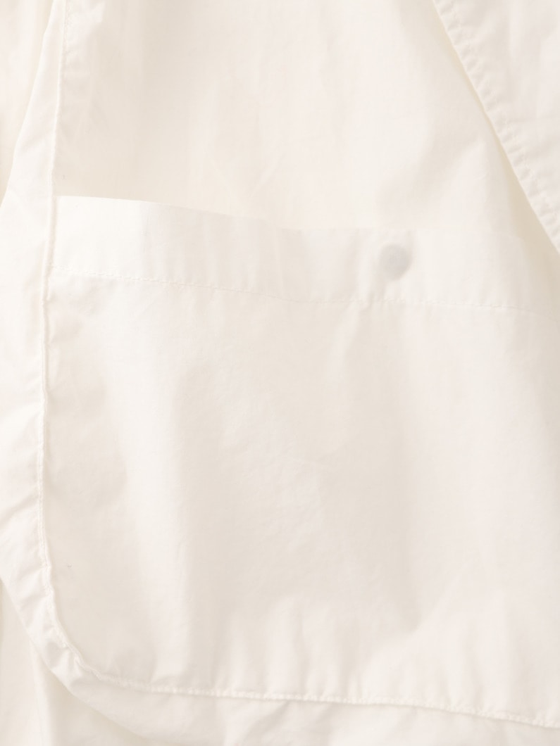 Asymmetry Pocket Hooded Jacket 詳細画像 white 4