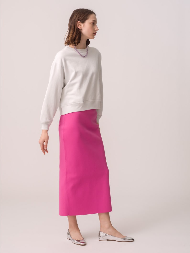 Recycled Polyester Knit Skirt 詳細画像 pink 2