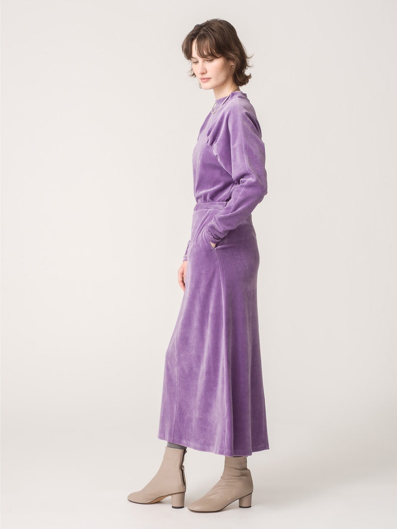 Velour Skirt 詳細画像 lavender 2