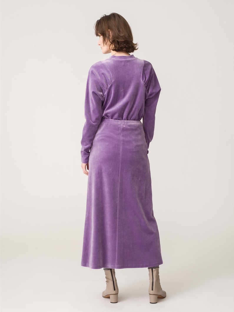 Velour Skirt 詳細画像 lavender 3