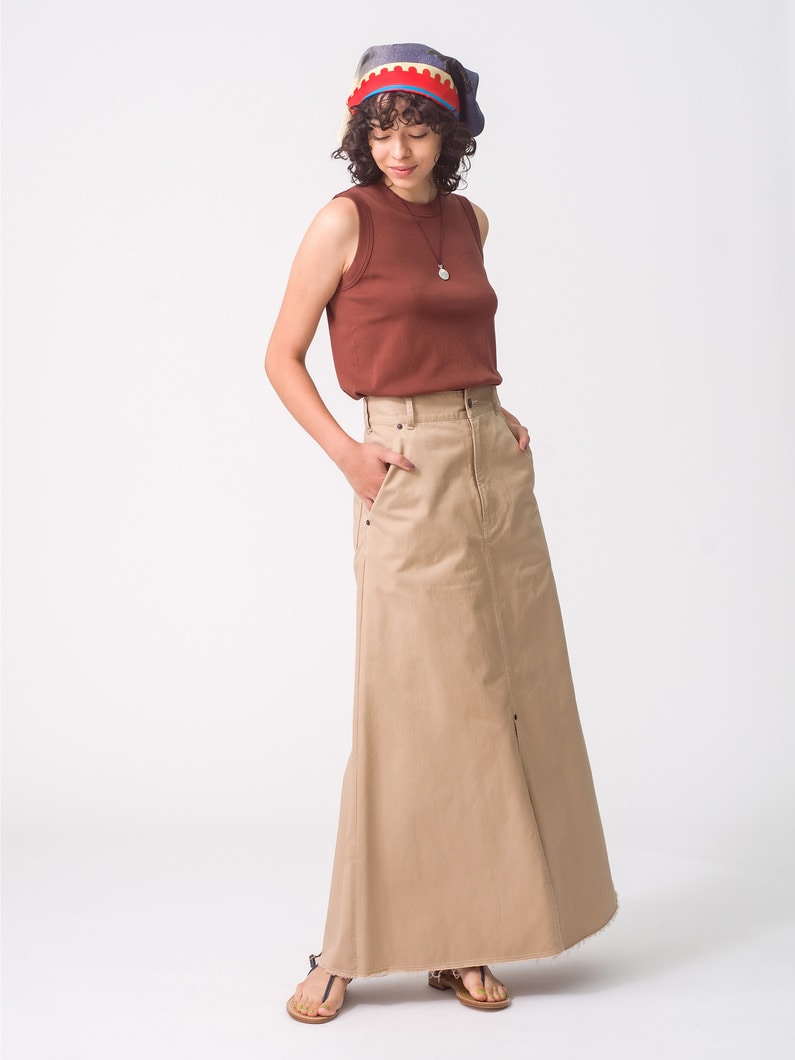 Organic Cotton A Line Skirt 詳細画像 beige
