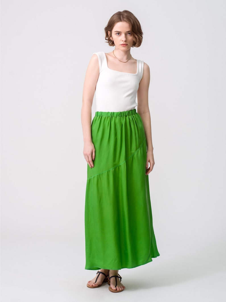 Garment Dye Skirt 詳細画像 green