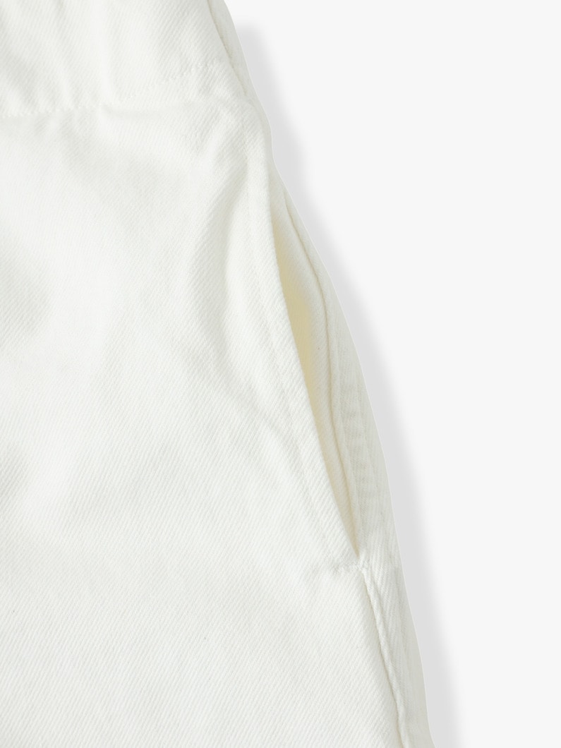 Maxi Flare Denim Skirt (white) 詳細画像 white 3