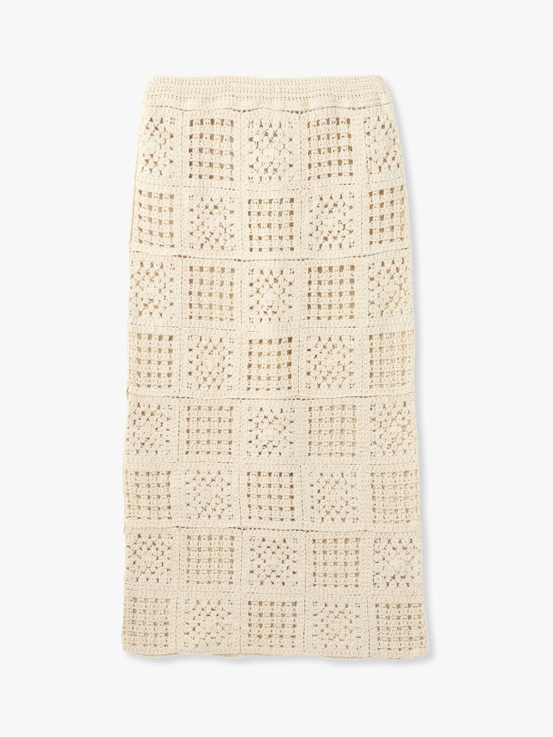 Crochet Skirt 詳細画像 ivory 4