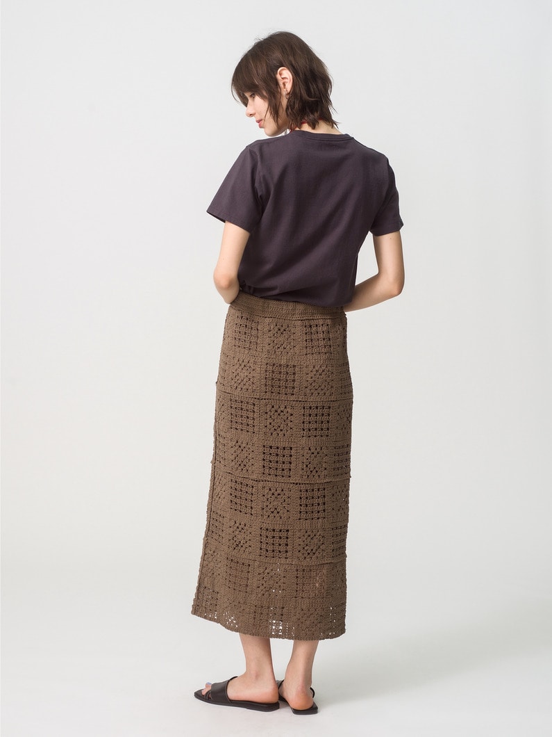 Crochet Skirt 詳細画像 brown 3