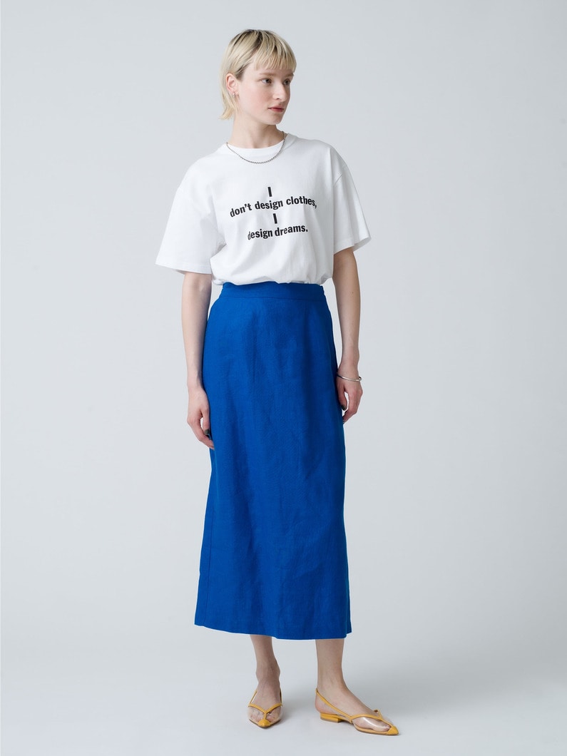 Linen Skirt 詳細画像 blue 4