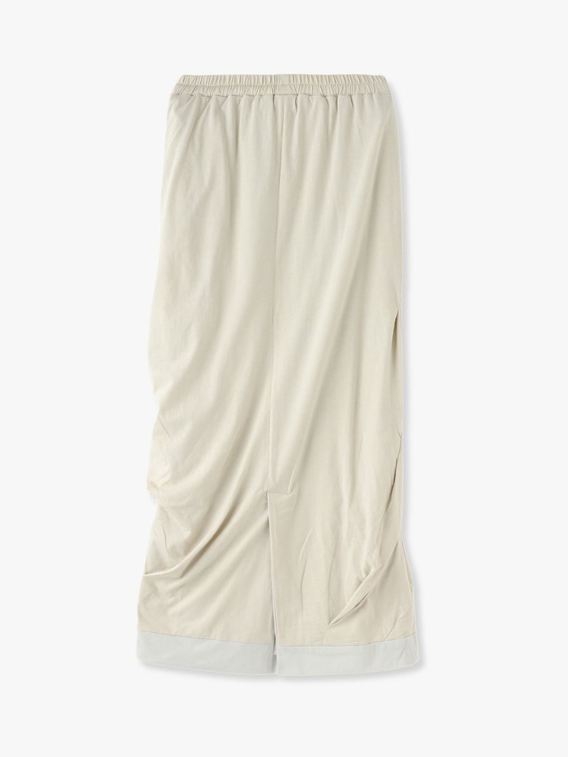 Layered Tuck Skirt (beige / cream) 詳細画像 beige 1