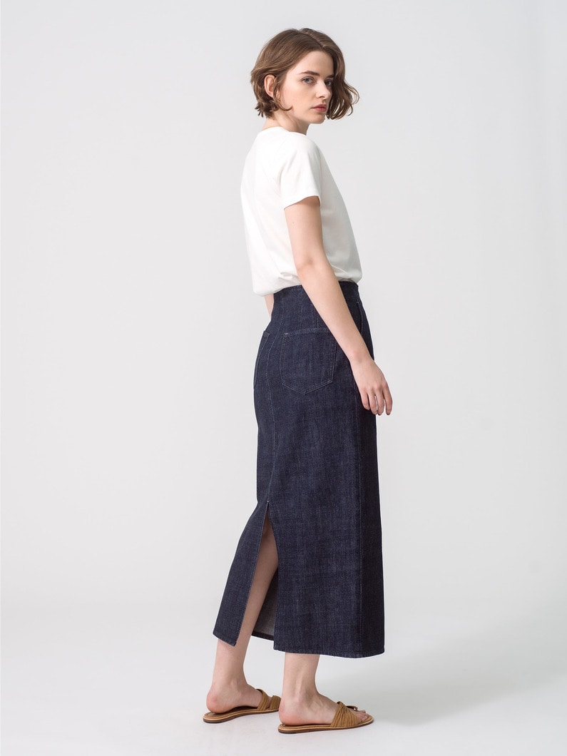 Denim Tight Skirt 詳細画像 indigo 2