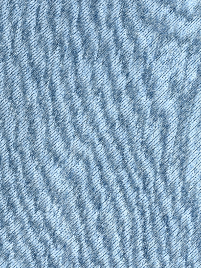 Maxi Flare Denim Skirt (white/faded blue) 詳細画像 faded blue 4