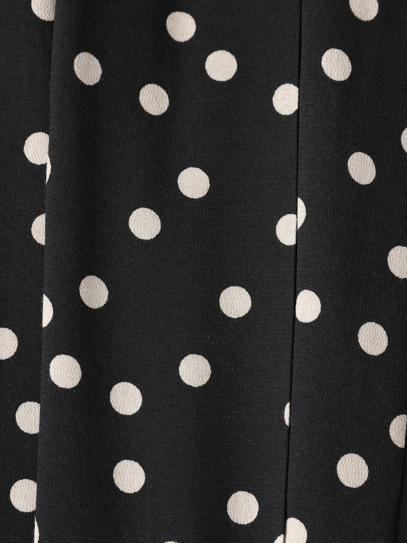 Polka Dots Gather Skirt 詳細画像 black 3