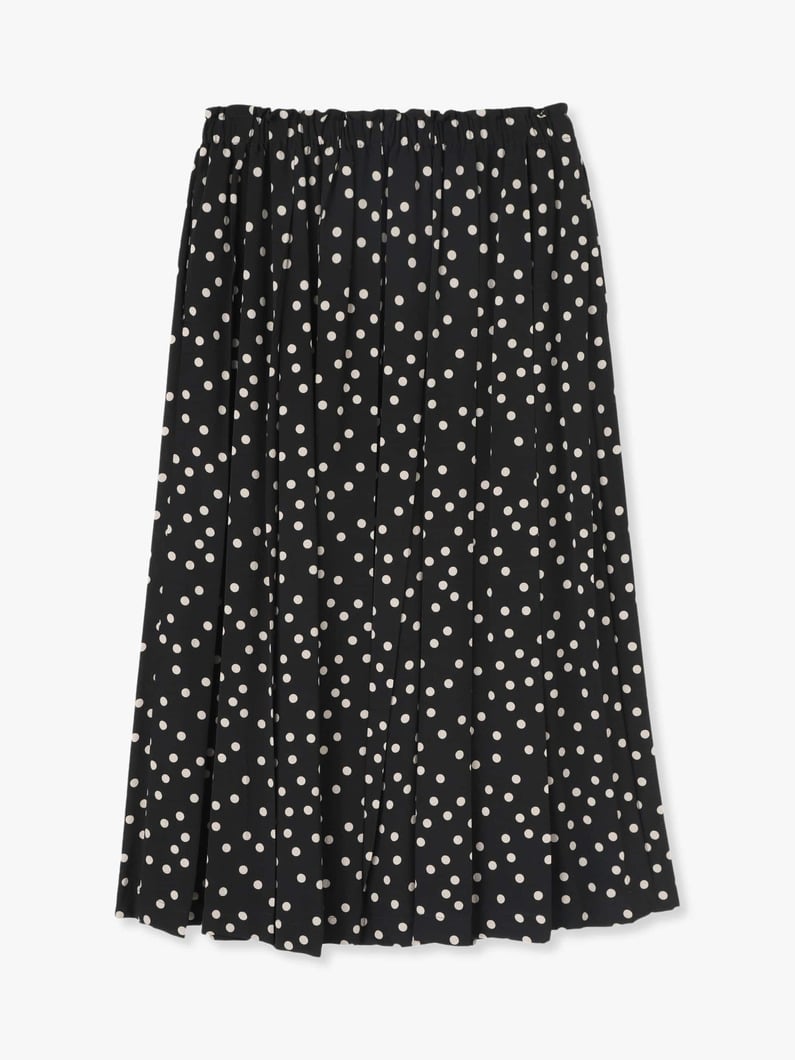 Polka Dots Gather Skirt 詳細画像 black 1