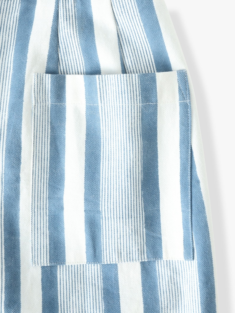 Seaside Striped Canvas Skirt 詳細画像 blue 3