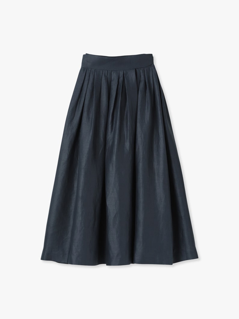 Clear Linen Skirt 詳細画像 navy 1