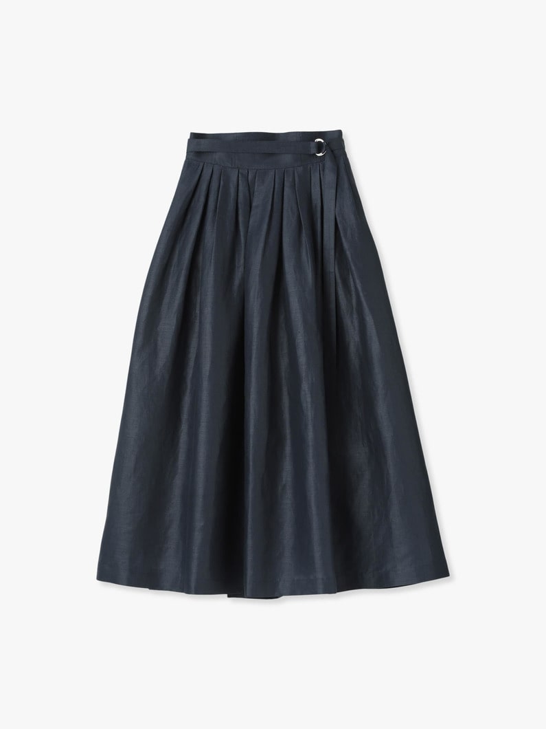 Clear Linen Skirt 詳細画像 navy 3
