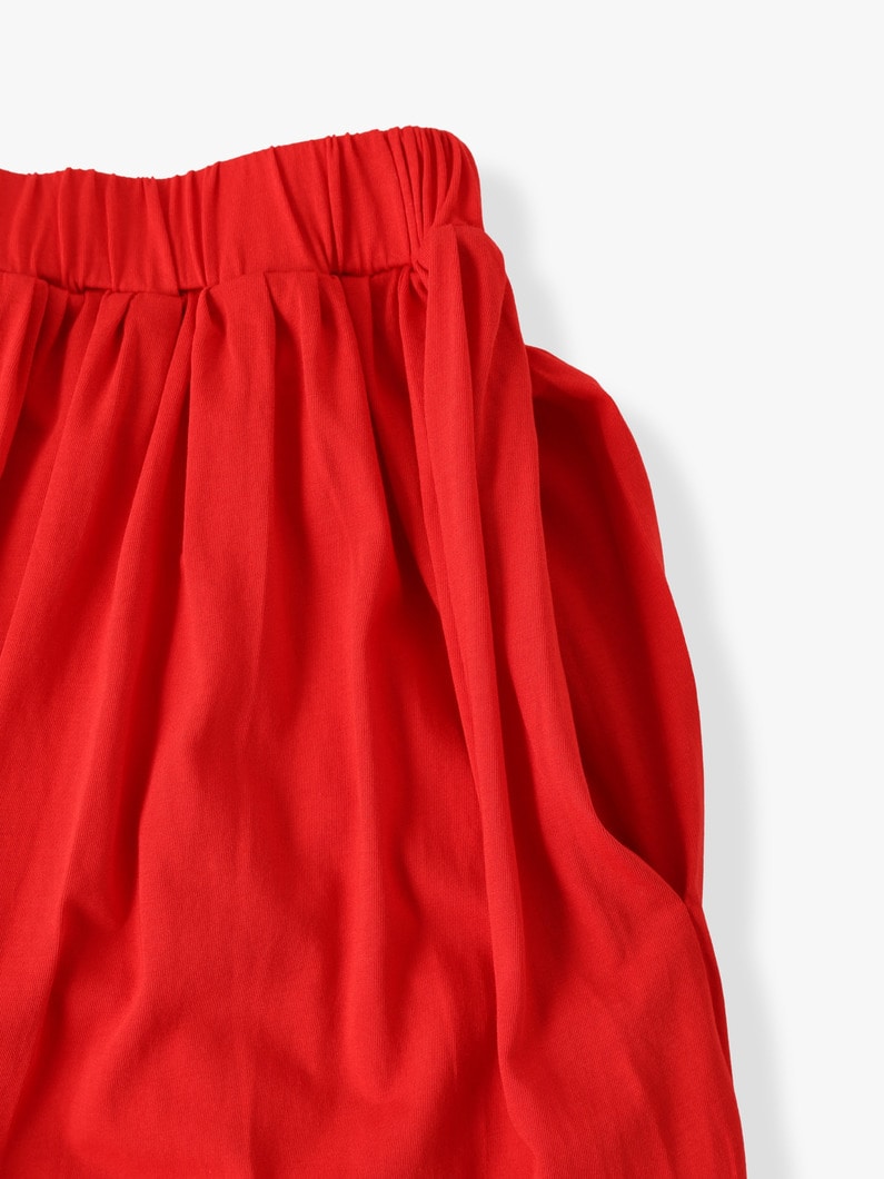 Tuck Pleats Skirt (pink/red/black) 詳細画像 pink 2
