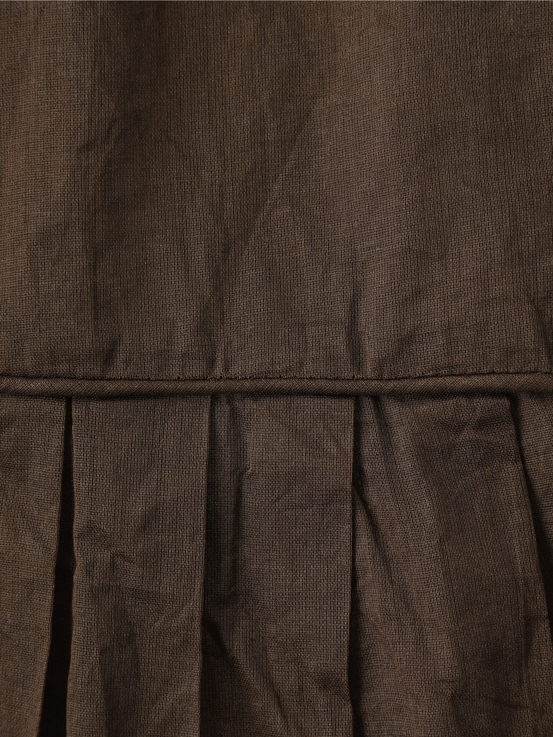 Sheer Starched Cotton Skirt 詳細画像 brown 4
