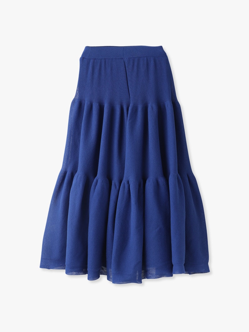 Cascades Tiered Skirt (white/blue) 詳細画像 blue 1