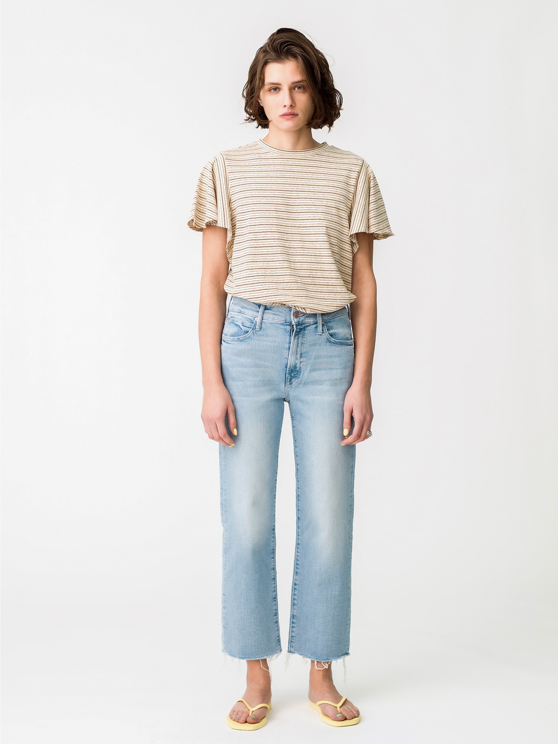 The Kick It Ankle Fray Denim Pants｜MOTHER(マザー)｜Ron Herman