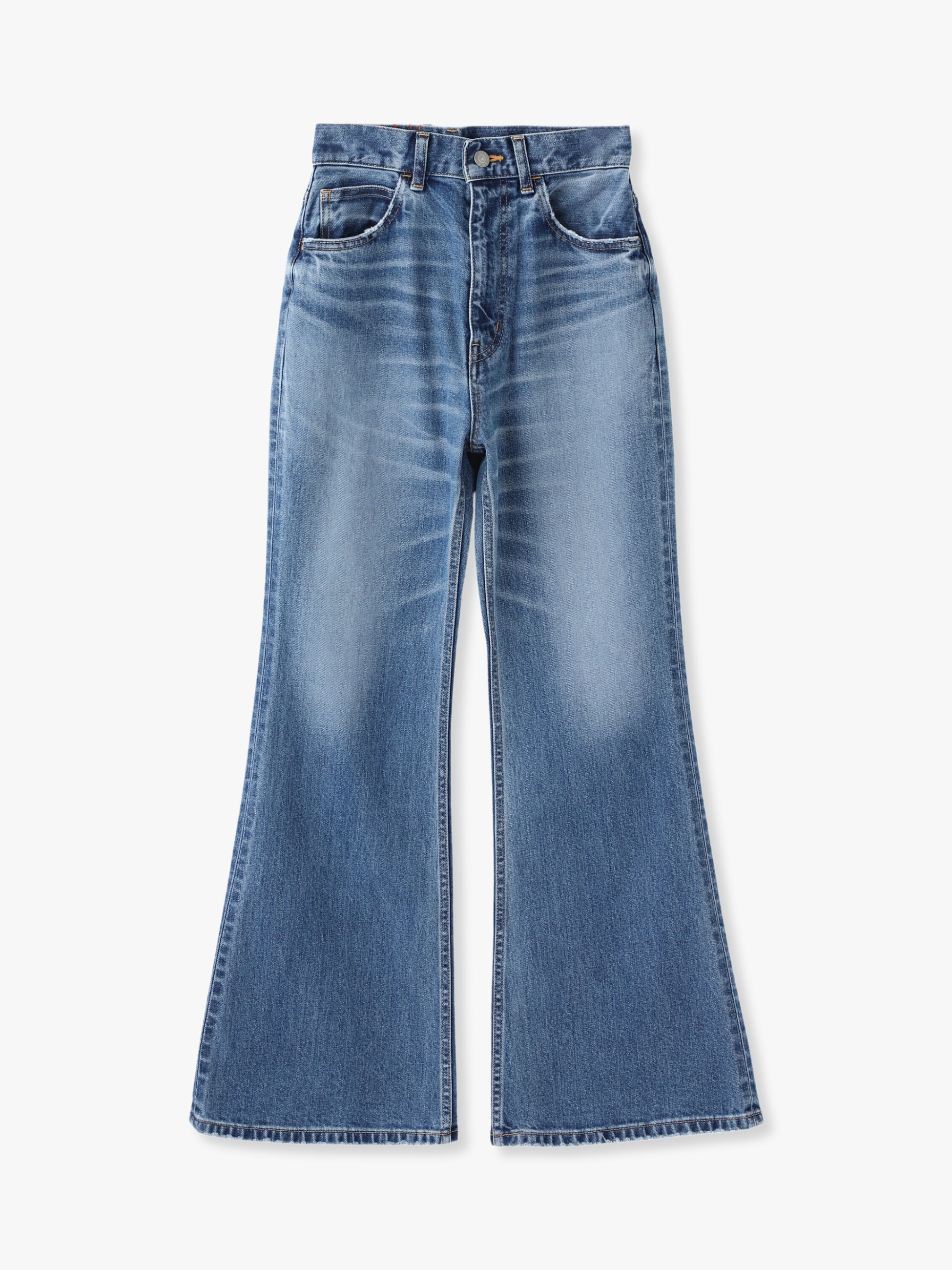 Organic Cotton Stretch Flare Denim Pants