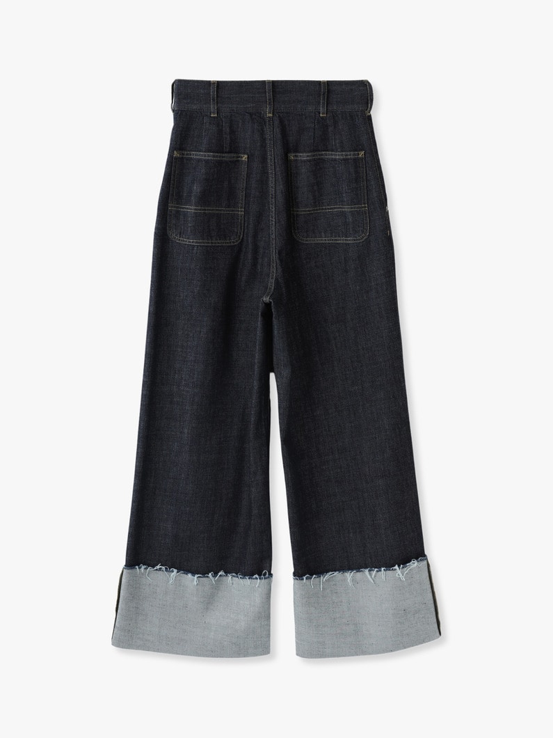 Organic Cotton Wide Pants 詳細画像 indigo 1
