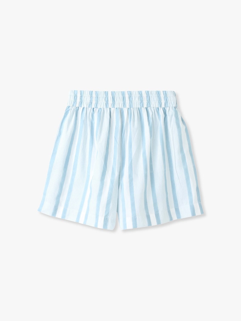 Seaside Striped Drawstring Shorts 詳細画像 light blue 1
