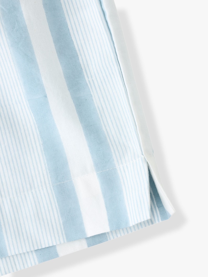Seaside Striped Drawstring Shorts 詳細画像 light blue 2