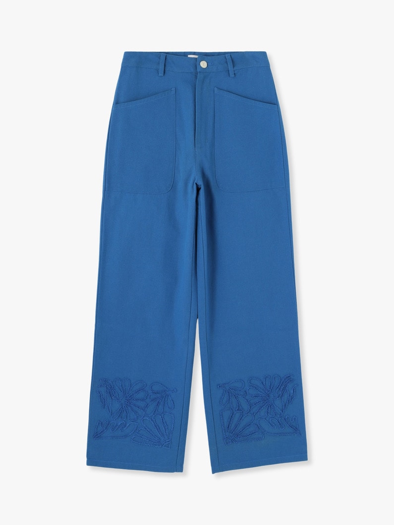 Embroidery Pants 詳細画像 blue