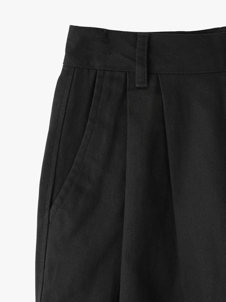 Organic Cotton 2 Tuck Shorts 詳細画像 charcoal gray 3