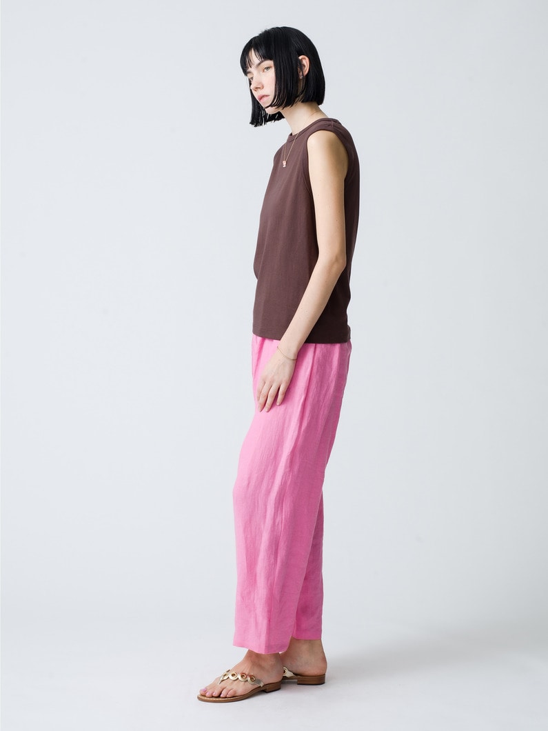 Linen Color Pants 詳細画像 pink 2