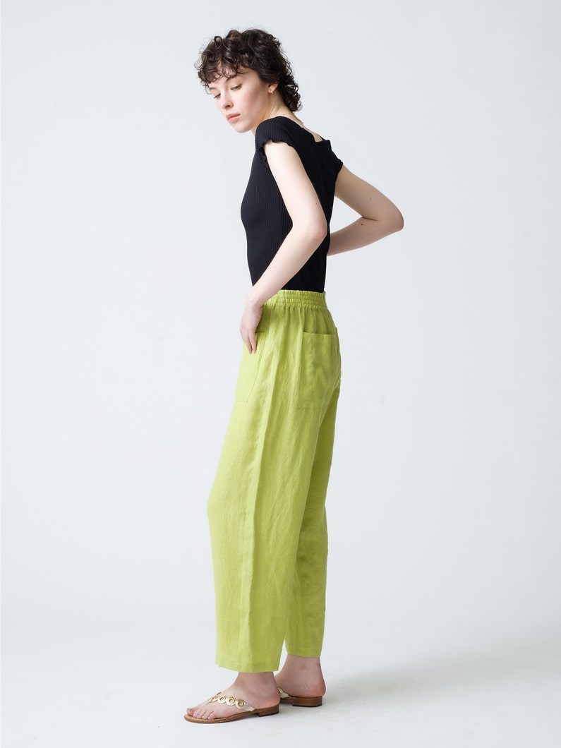 Linen Color Pants 詳細画像 light green 2