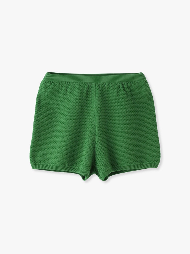Cotton Knit Shorts 詳細画像 light green 4
